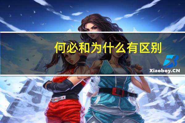 何必和为什么有区别