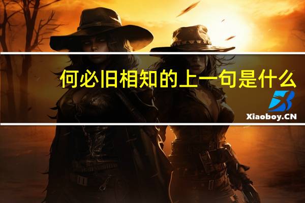 何必旧相知的上一句是什么