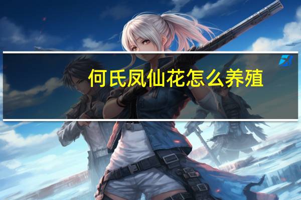 何氏凤仙花怎么养殖