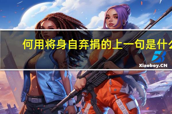 何用将身自弃捐的上一句是什么