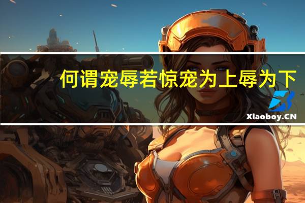 何谓宠辱若惊宠为上辱为下