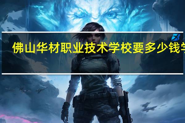 佛山华材职业技术学校要多少钱学费