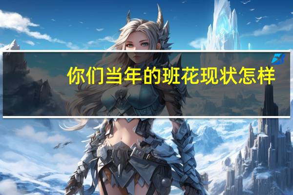 你们当年的班花现状怎样
