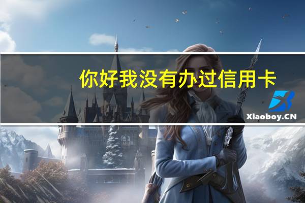 你好我没有办过信用卡，我有社保，办信用卡需要什么资质吗