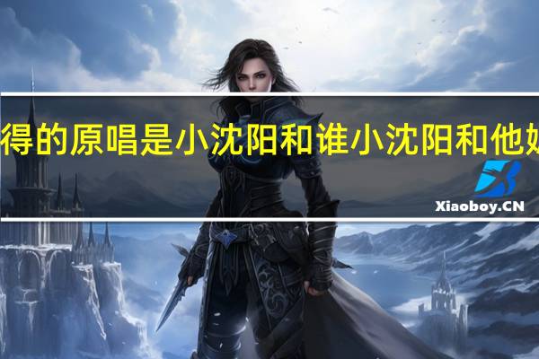 你懂得的原唱是小沈阳和谁 小沈阳和他媳妇唱的歌