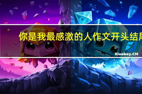 你是我最感激的人作文开头结尾（你是我最感激的人）