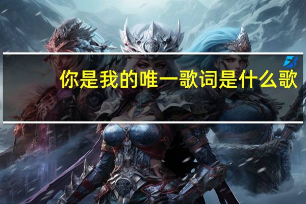你是我的唯一歌词是什么歌（你是我的唯一歌词）