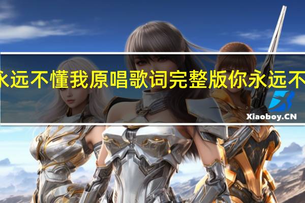 你永远不懂我原唱歌词完整版 你永远不懂我伤悲