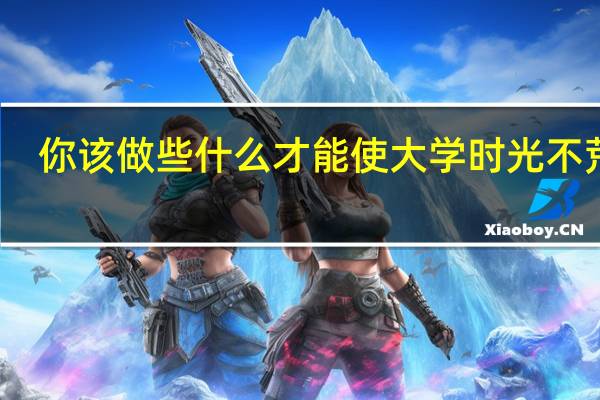 你该做些什么才能使大学时光不荒废