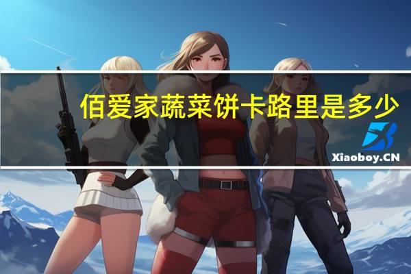 佰爱家 蔬菜饼卡路里是多少