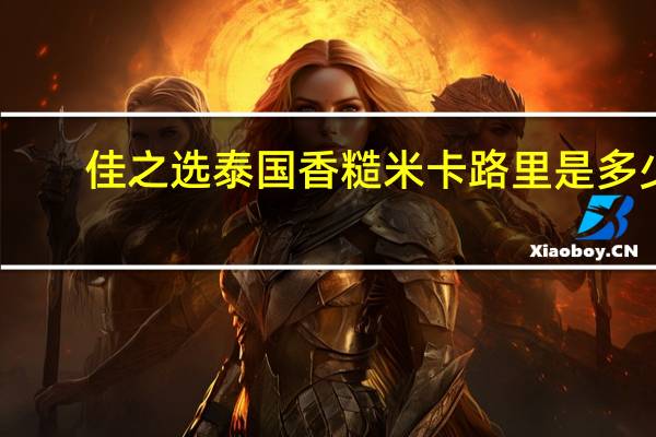 佳之选 泰国香糙米卡路里是多少