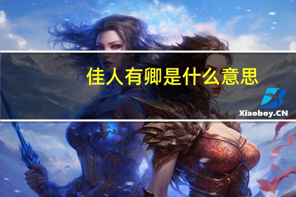 佳人有卿是什么意思