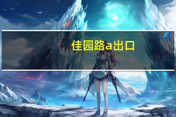 佳园路a出口（佳园路站简介）