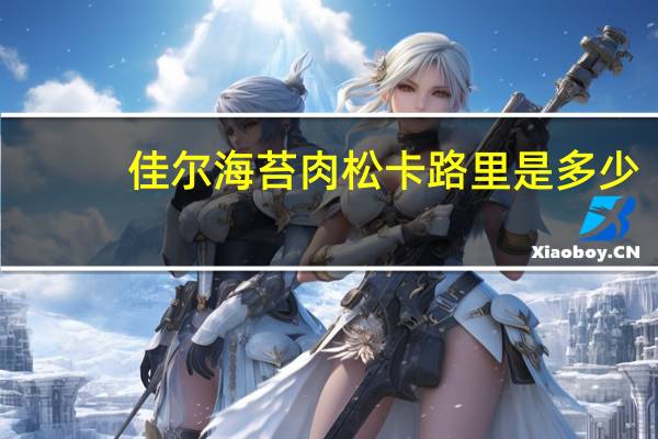 佳尔 海苔肉松卡路里是多少