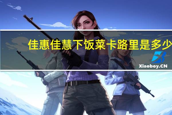 佳惠 佳慧 下饭菜卡路里是多少