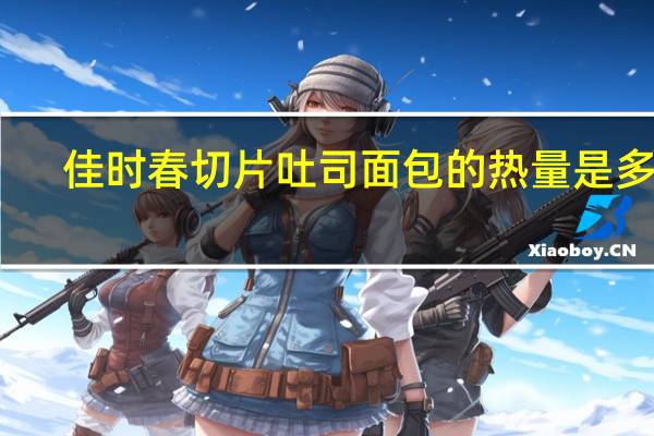 佳时春 切片吐司面包的热量是多少