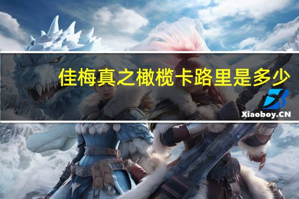 佳梅 真之橄榄卡路里是多少