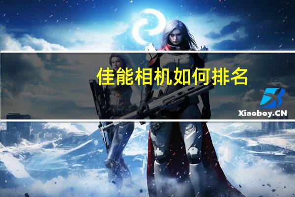 佳能相机如何排名