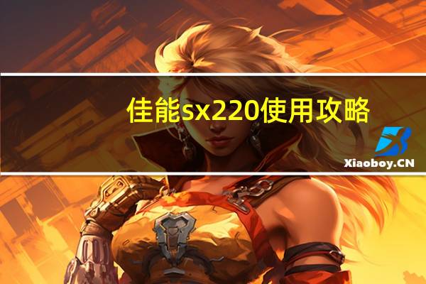 佳能sx220使用攻略（佳能sx220）