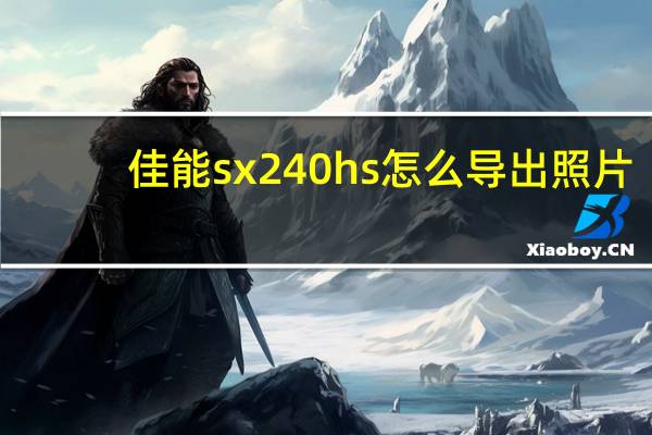 佳能sx240hs怎么导出照片（佳能sx240）