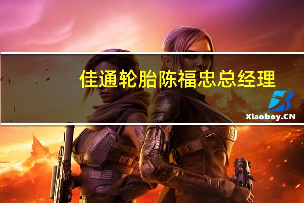 佳通轮胎陈福忠总经理（陈应毅-佳通轮胎中国投资有限公司董事长介绍）