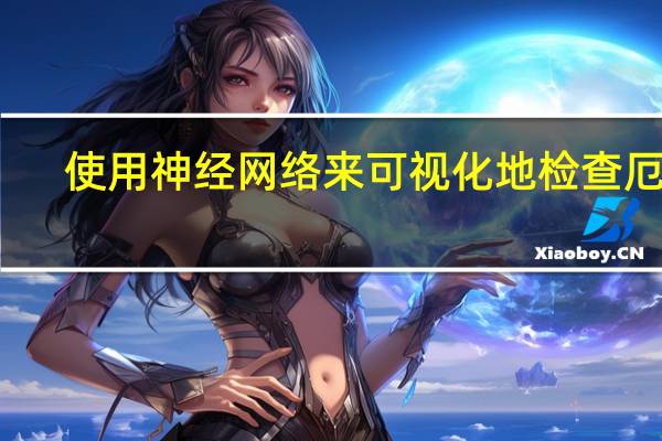 使用神经网络来可视化地检查厄运