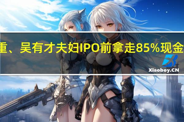 供应商疑点重重、吴有才夫妇IPO前拿走85%现金分红 到底什么情况嘞