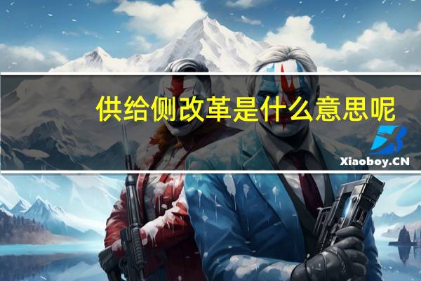 供给侧改革是什么意思呢（供给侧改革是什么意思）