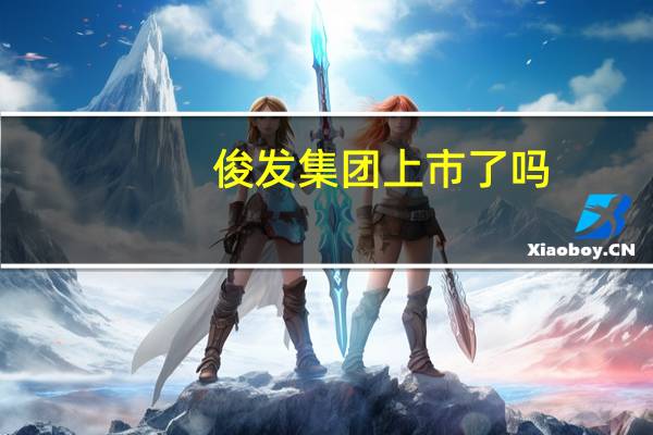 俊发集团上市了吗