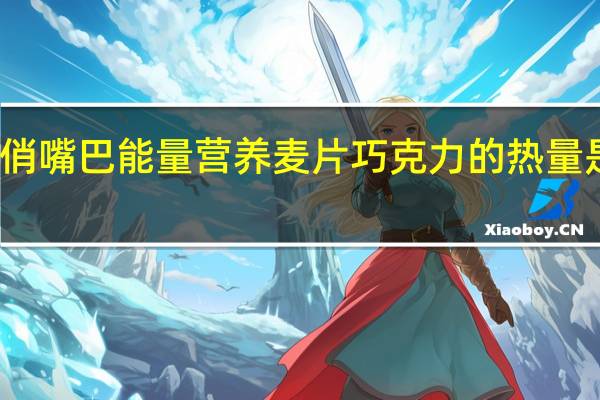 俏嘴巴 能量营养麦片巧克力的热量是多少