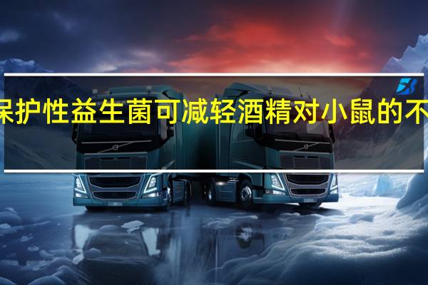 保护性益生菌可减轻酒精对小鼠的不良影响