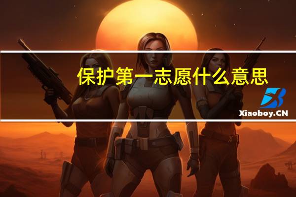 保护第一志愿什么意思