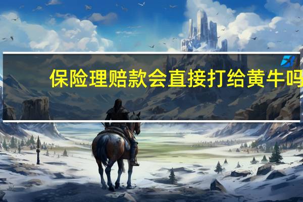 保险理赔款会直接打给黄牛吗（保险理赔款会计分录）