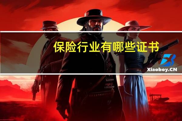保险行业有哪些证书