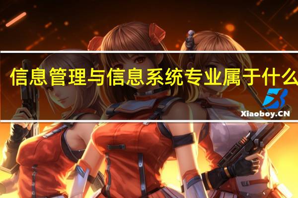 信息管理与信息系统专业属于什么类啊