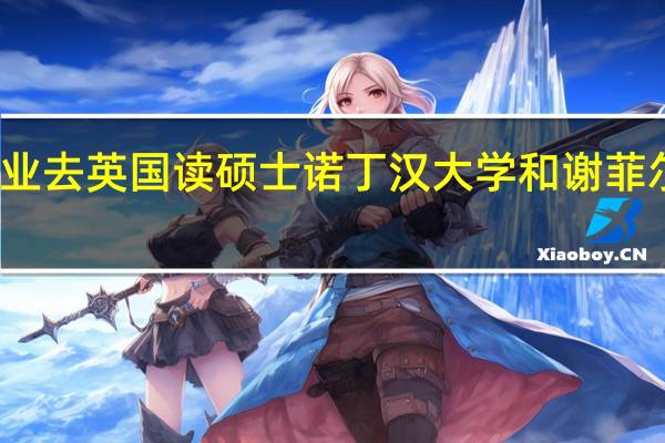 信息管理专业去英国读硕士诺丁汉大学和谢菲尔德大学选哪个好
