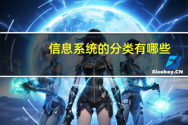 信息系统的分类有哪些
