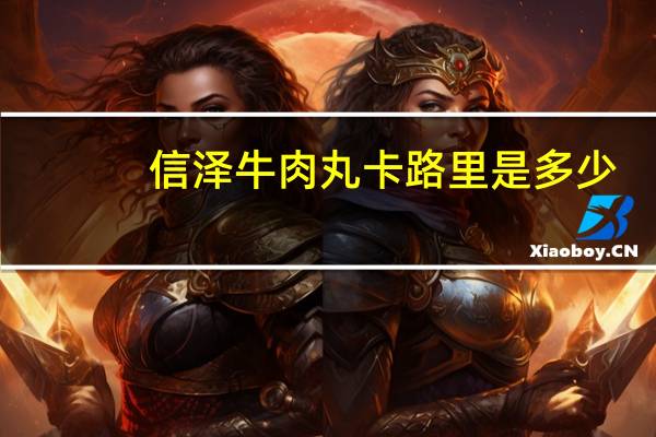信泽 牛肉丸卡路里是多少