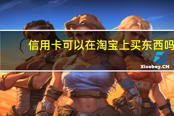 信用卡可以在淘宝上买东西吗