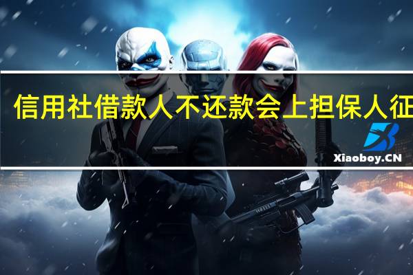 信用社借款人不还款会上担保人征信吗（信用社借款）