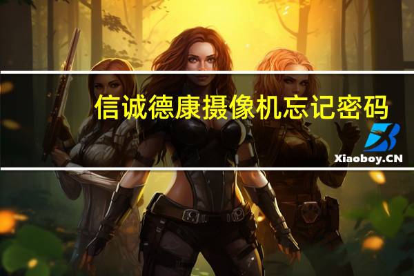 信诚德康摄像机忘记密码