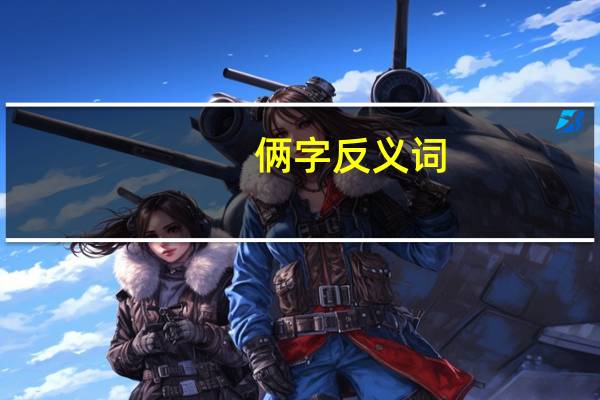俩字反义词