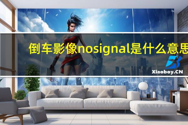 倒车影像no signal是什么意思