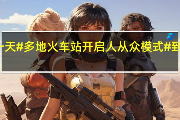 假期第一天#多地火车站开启人从众模式# 到底什么情况嘞
