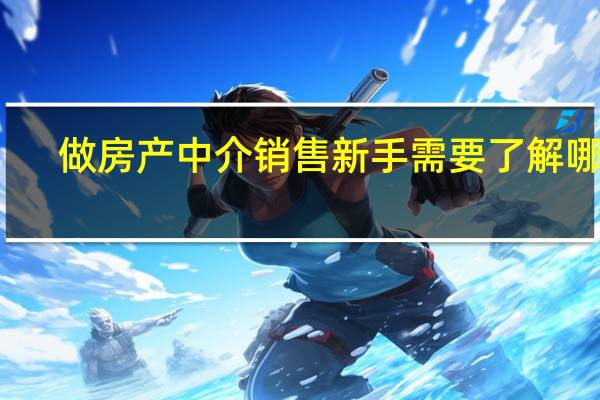 做房产中介销售新手需要了解哪些（房产中介销售新手入门）