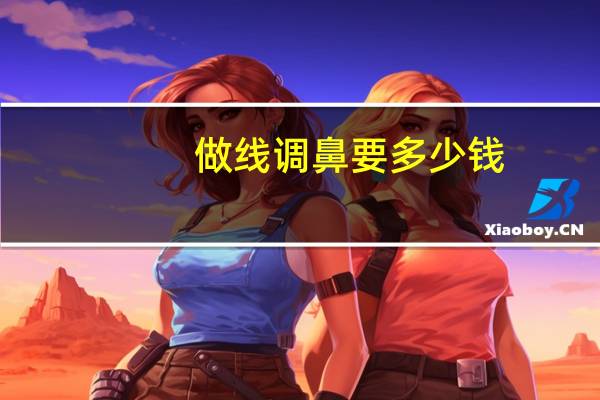 做线调鼻要多少钱？隆鼻大概需要多少钱