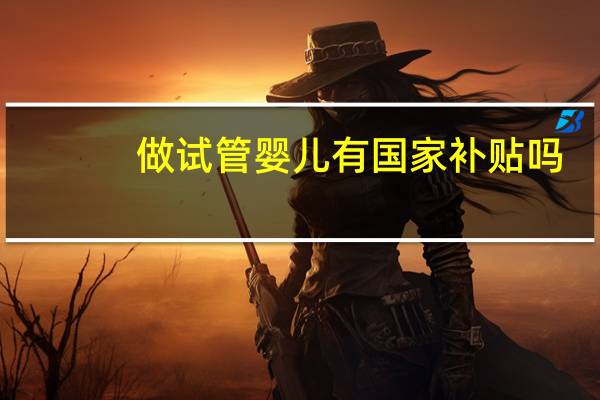 做试管婴儿有国家补贴吗
