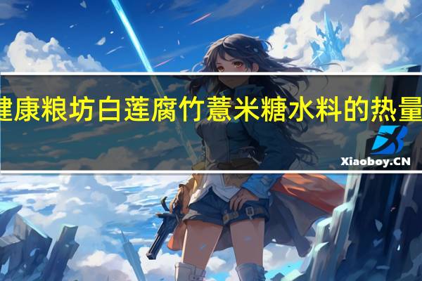 健康粮坊 白莲腐竹薏米糖水料的热量是多少