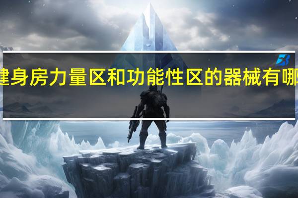 健身房力量区和功能性区的器械有哪些作用