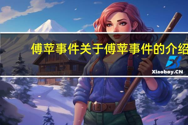 傅苹事件 关于傅苹事件的介绍